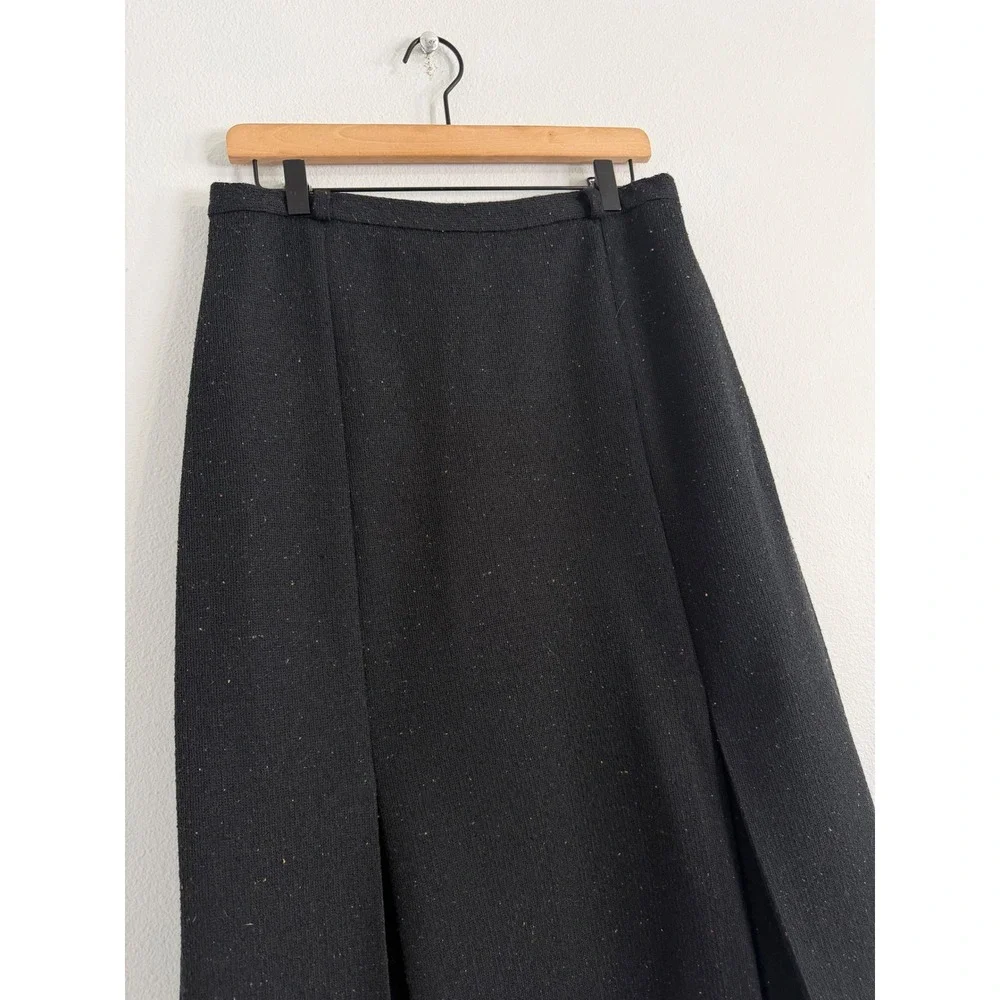 Vintage 70's Trissi -‎ Pleated Midi Speckled Skirt